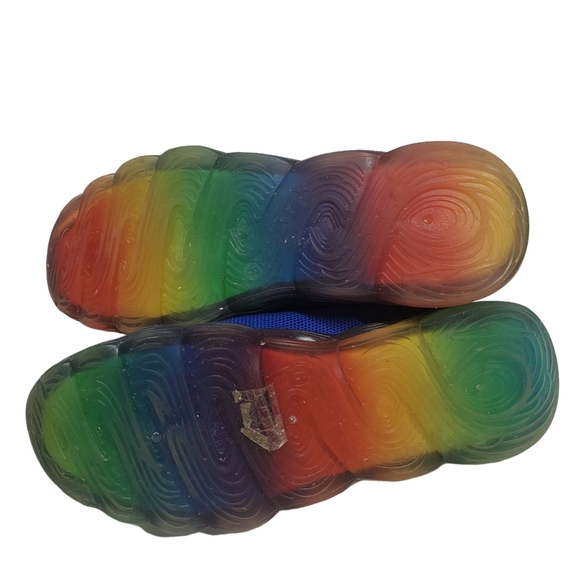 epic step Women's Blue Sneakers Rainbow Soles Size 9 - Picture 9 of 10